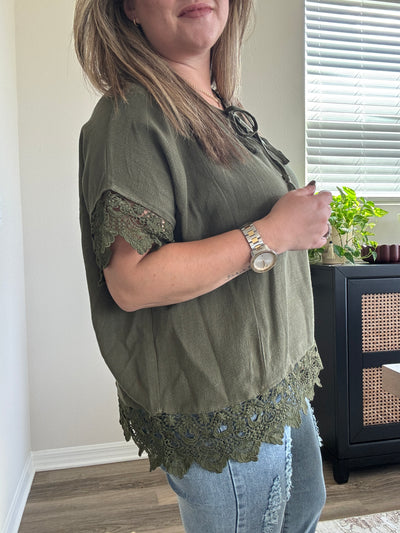 Maxwell Crochet Dolman Top