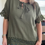Maxwell Crochet Dolman Top