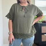 Maxwell Crochet Dolman Top
