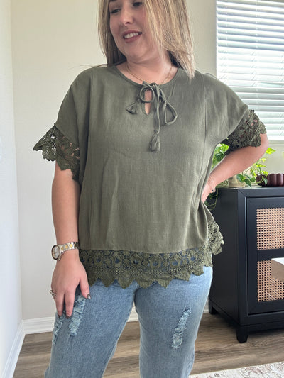 Maxwell Crochet Dolman Top