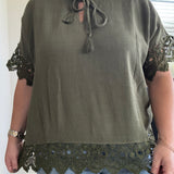 Maxwell Crochet Dolman Top