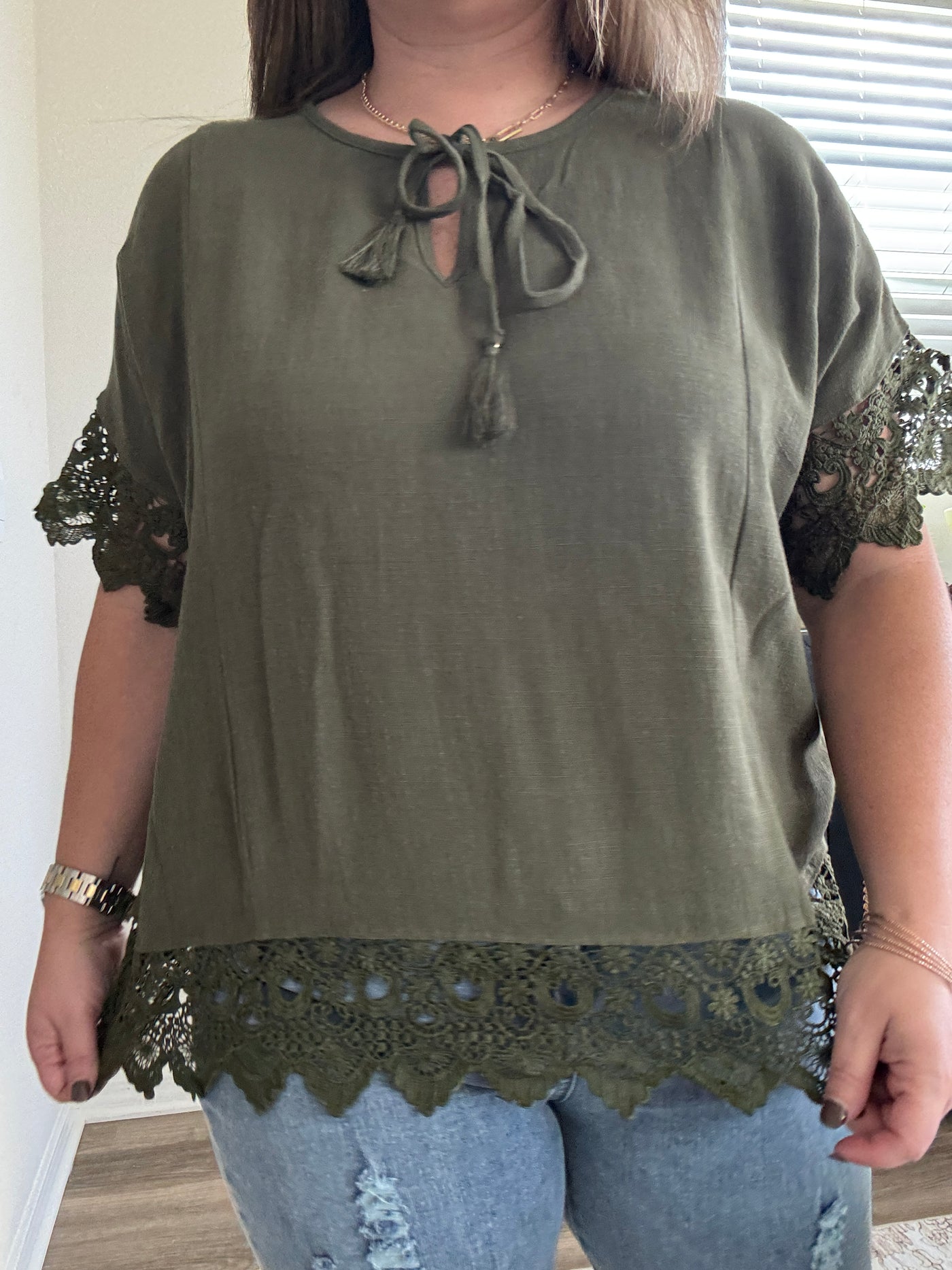 Maxwell Crochet Dolman Top