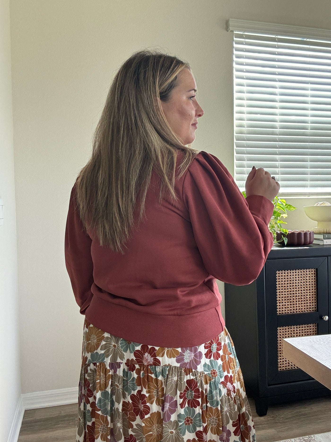 Pippa Cuff Pleated Sweatshirt