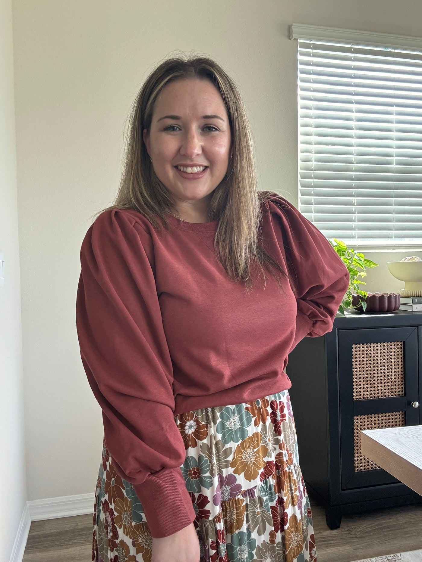 Pippa Cuff Pleated Sweatshirt