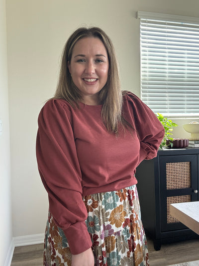 Pippa Cuff Pleated Sweatshirt