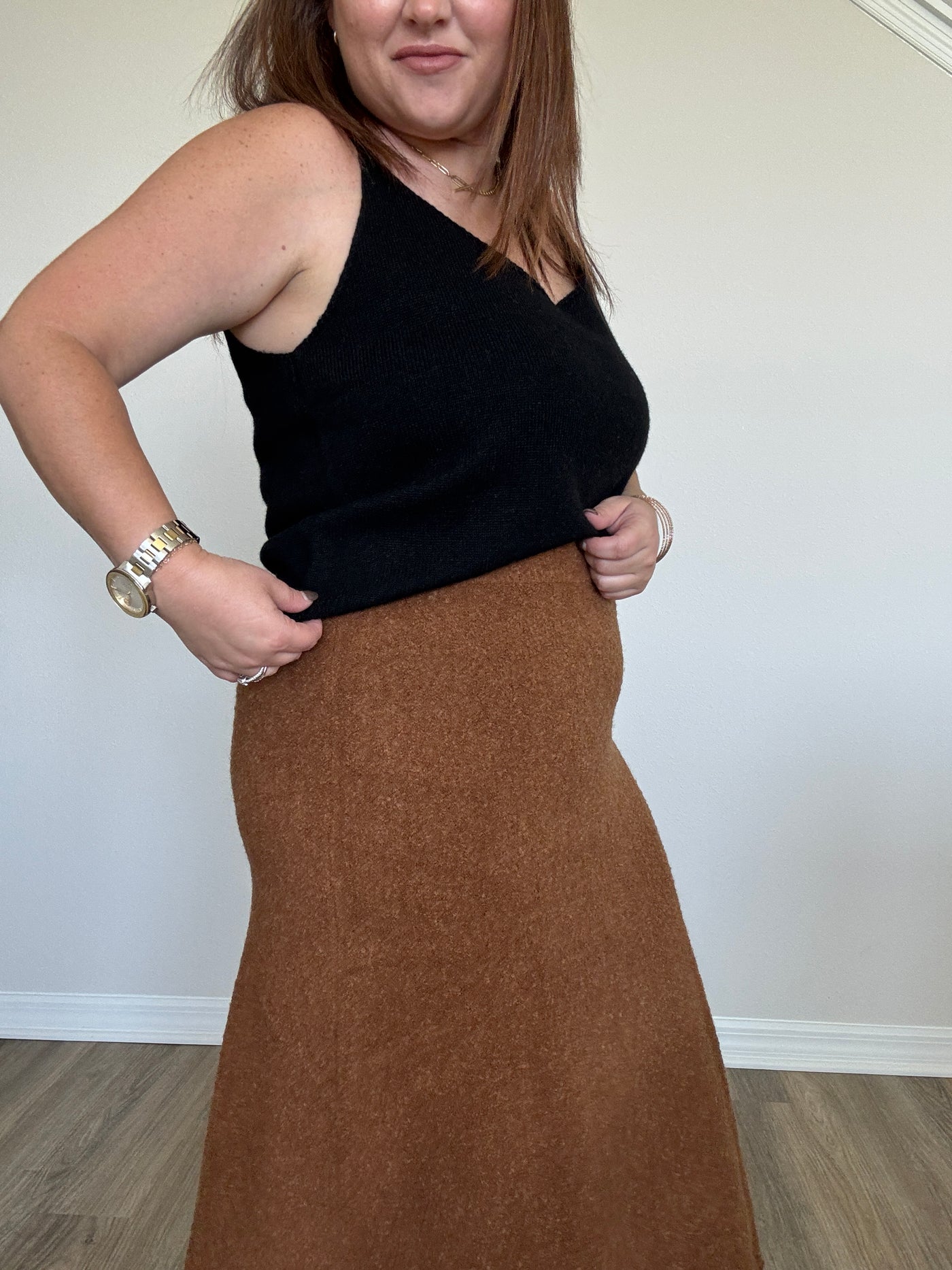 Miles Fringed Sweater Skirt