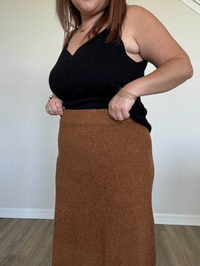 Miles Fringed Sweater Skirt