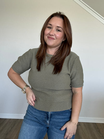 Faye Crew Neck Sweater Top