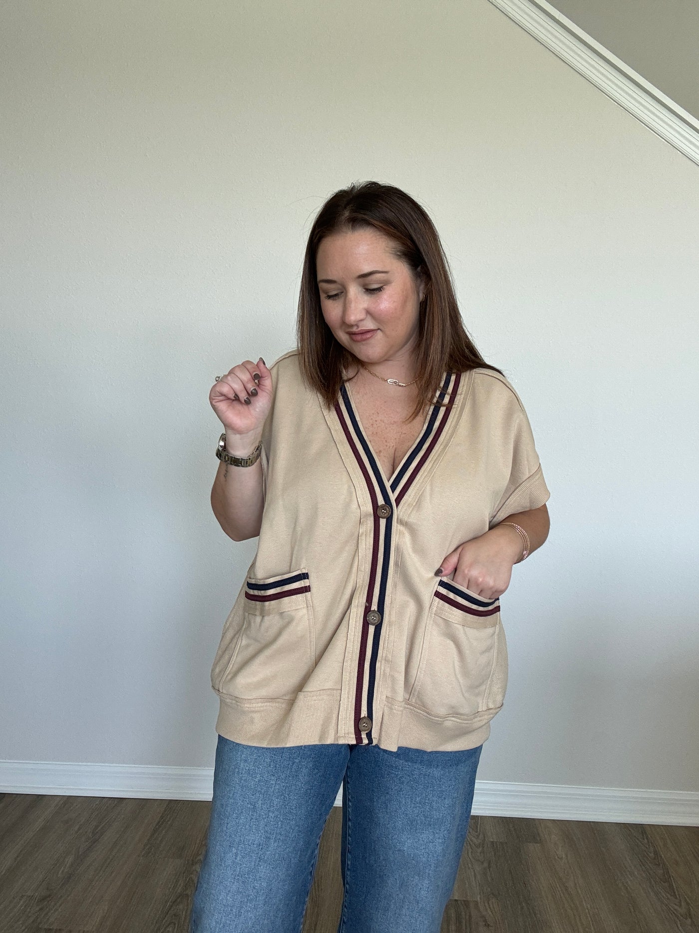 Nicole Oversized Button Down Vest