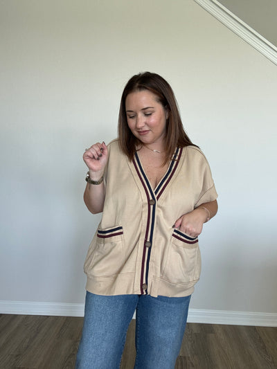 Nicole Oversized Button Down Vest