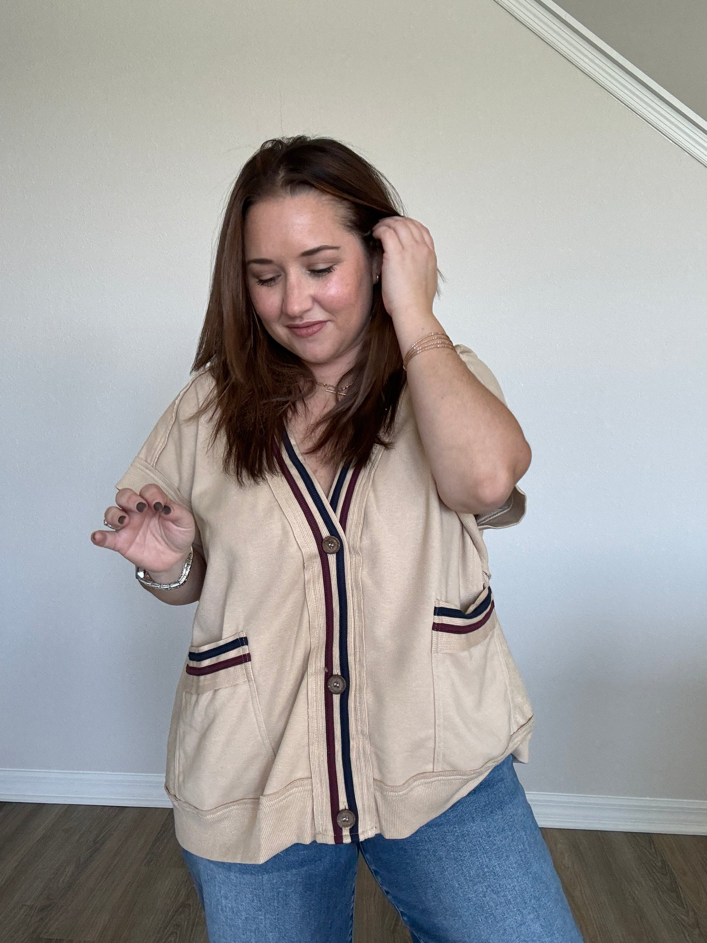 Nicole Oversized Button Down Vest