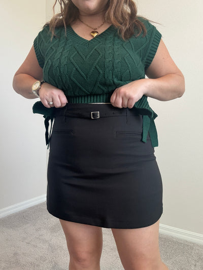 Harlowe Belted Mini Skirt