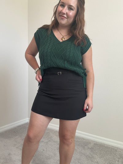 Heather Cable Knit Sweater Vest