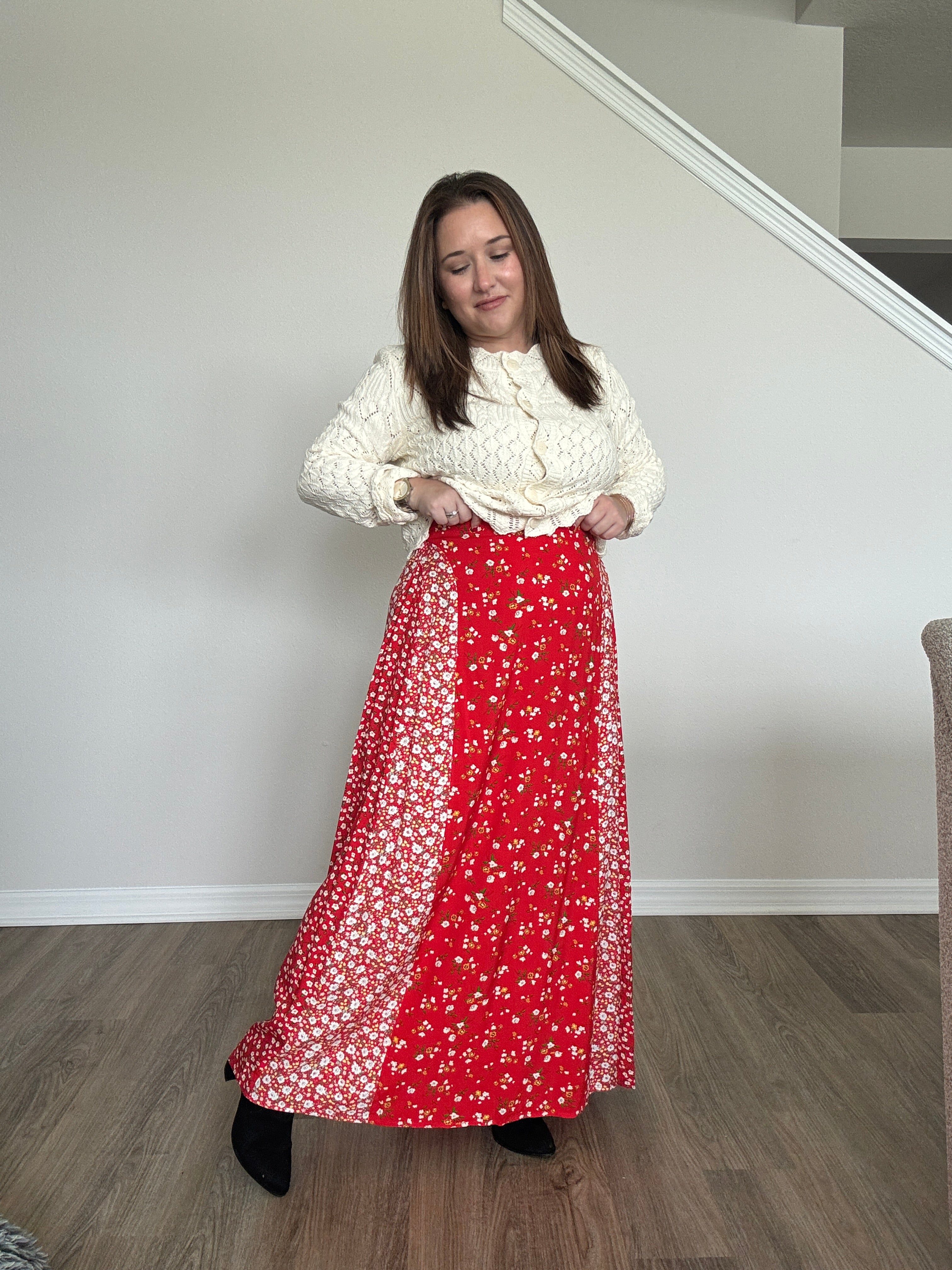 Melanie Floral Maxi Skirt