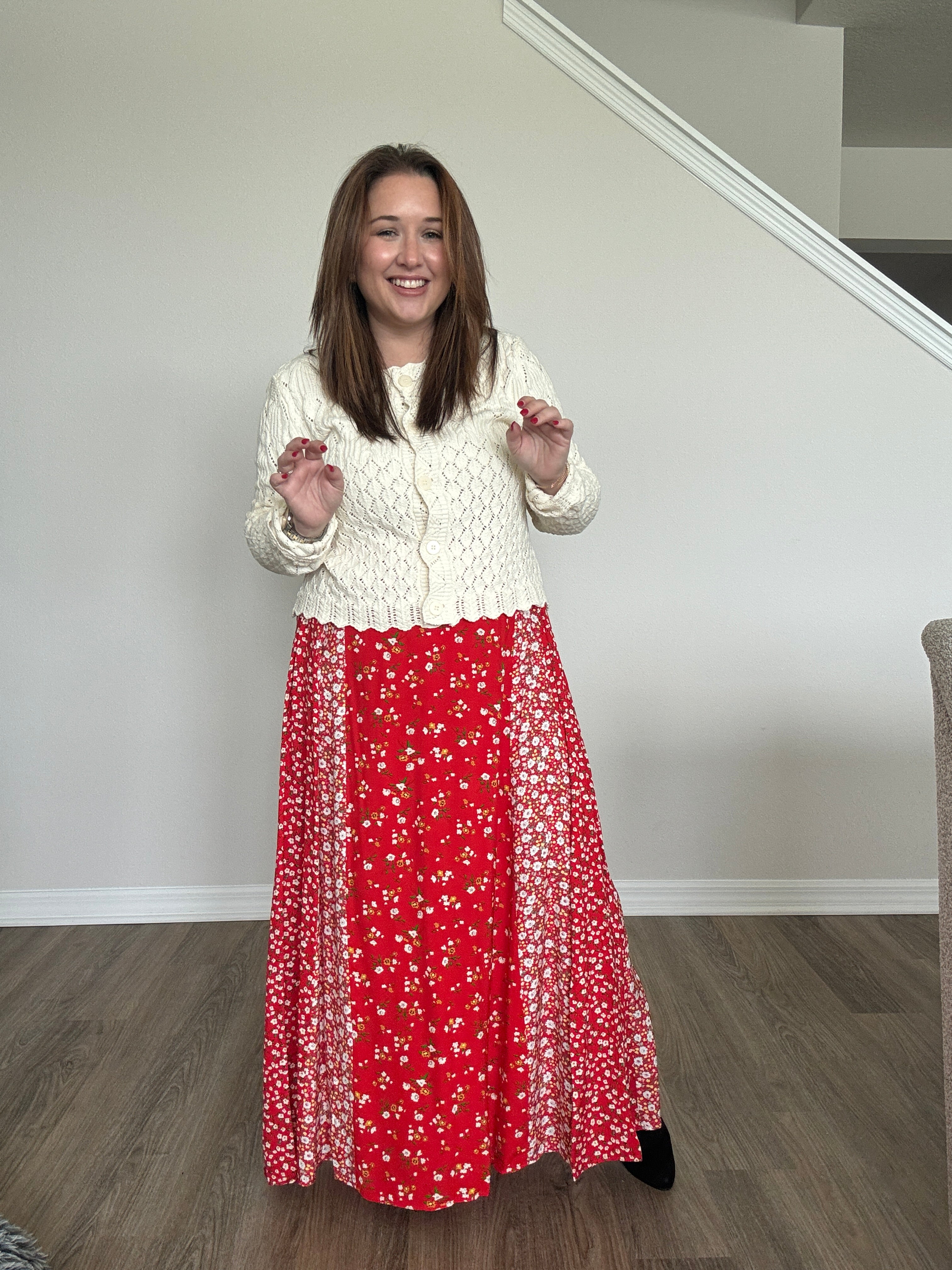 Melanie Floral Maxi Skirt