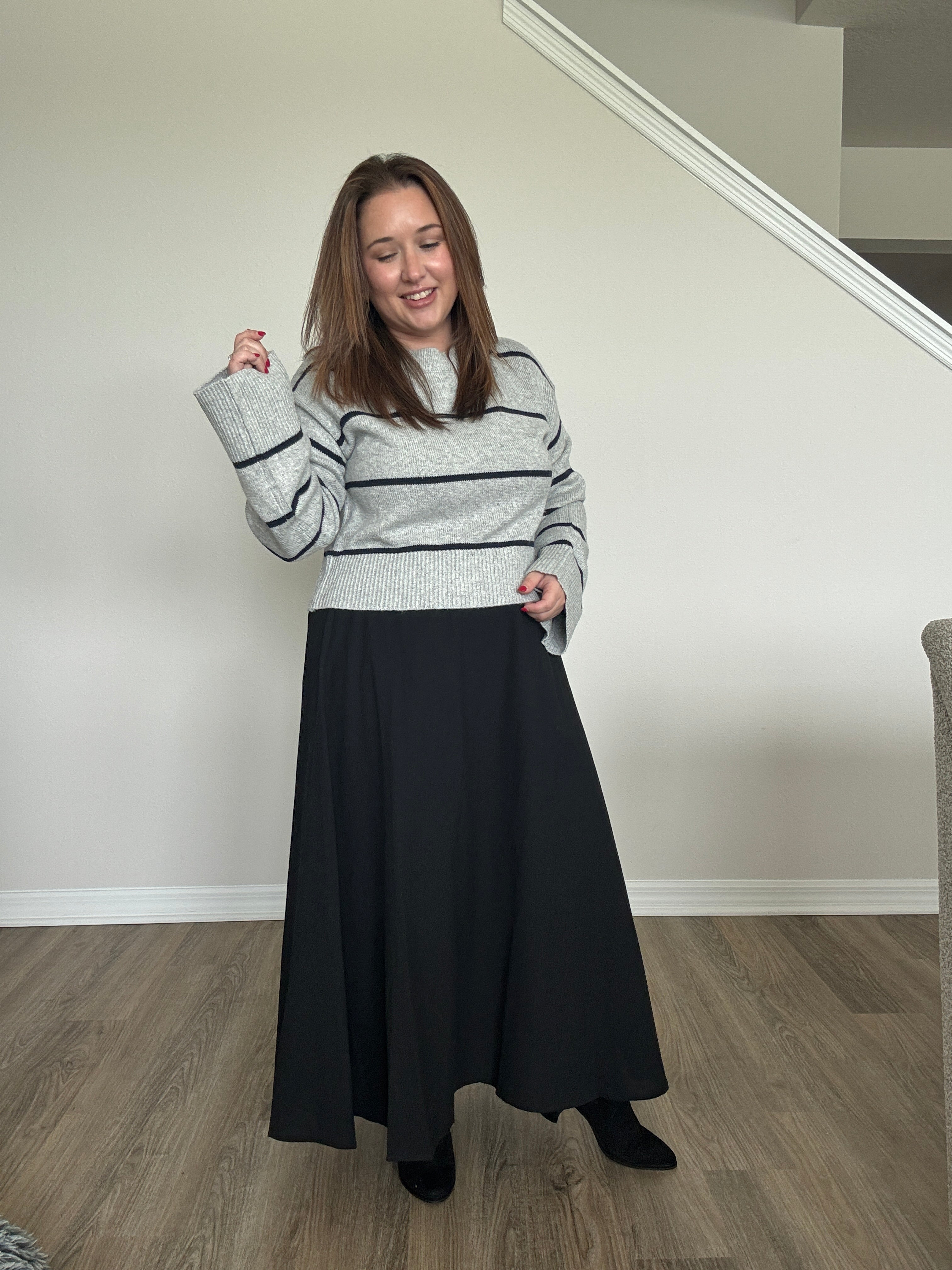 Paola Flowy Midi Skirt