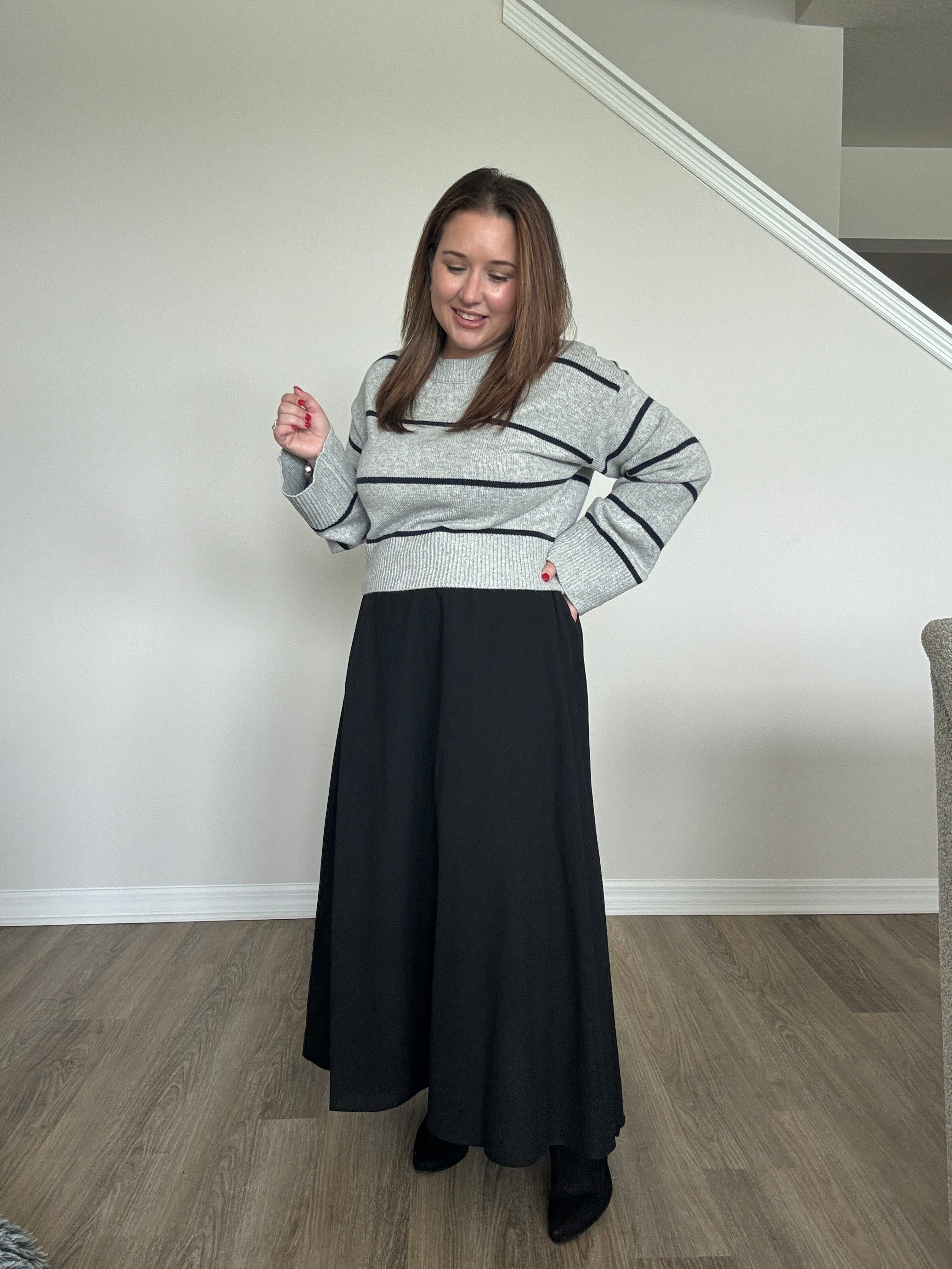 Paola Flowy Midi Skirt