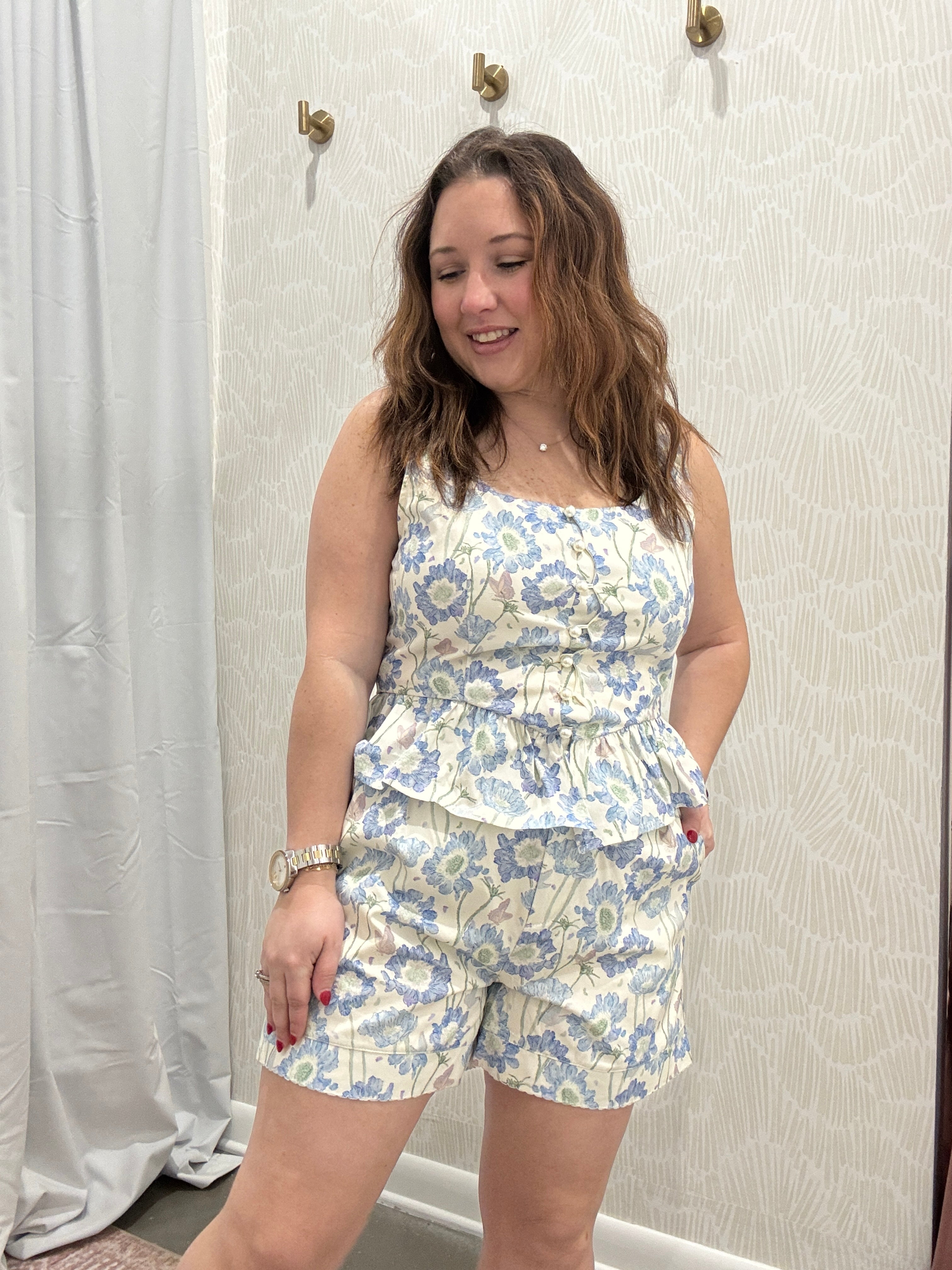 Taylor Floral High Waisted Shorts