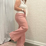 Molly Scalloped Hem Pants
