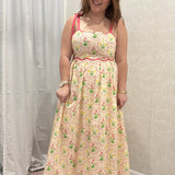 Hattie Scalloped Trim Midi Dress