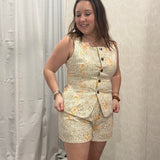 Katie Floral High Waisted Shorts