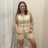 Katie Floral High Waisted Shorts