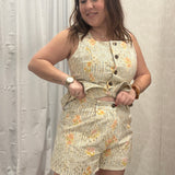 Katie Floral High Waisted Shorts