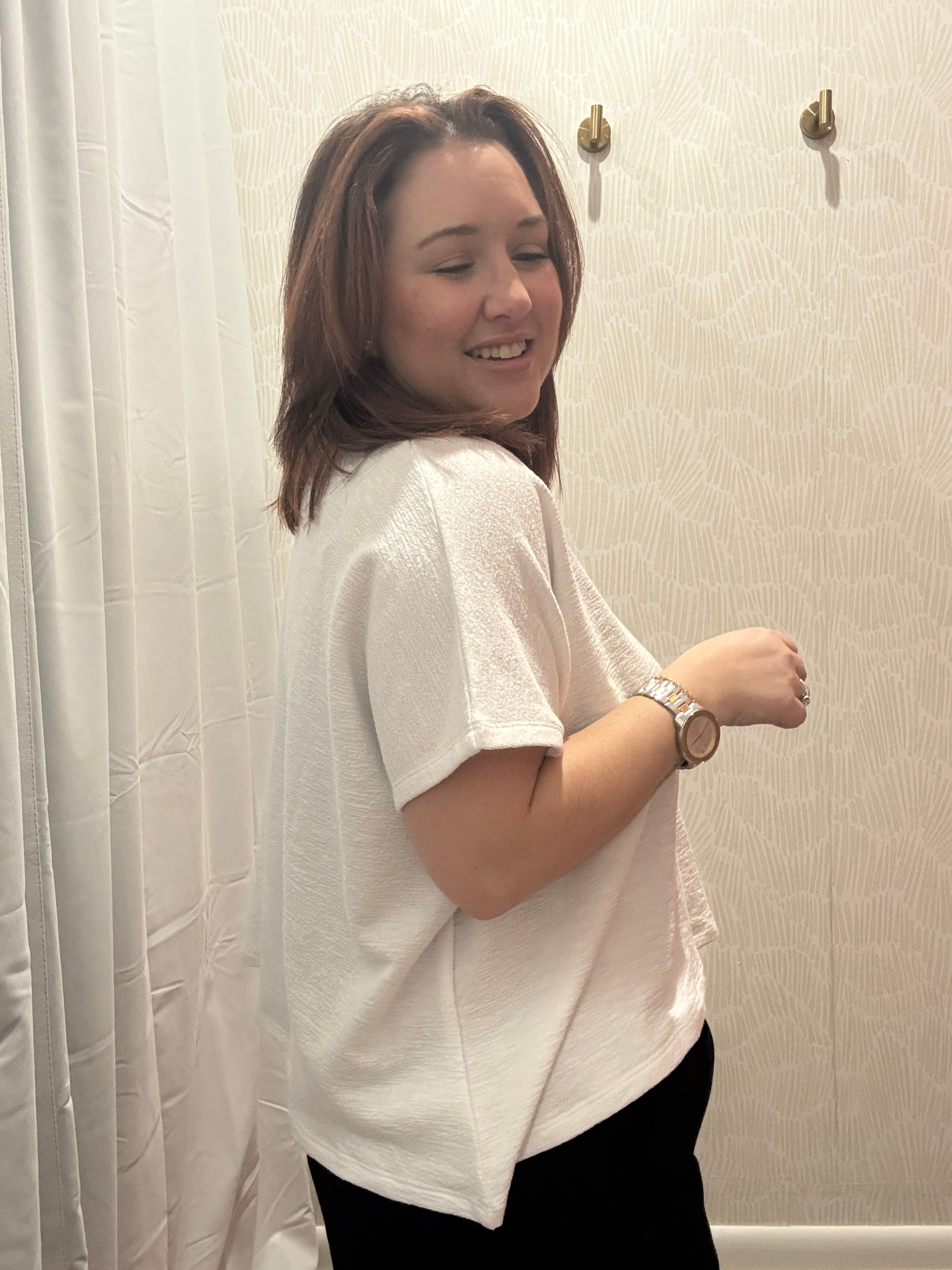 Cotton Slub Oversize Tee | White