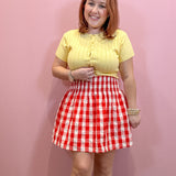 Ava Checkered Plaid Skirt