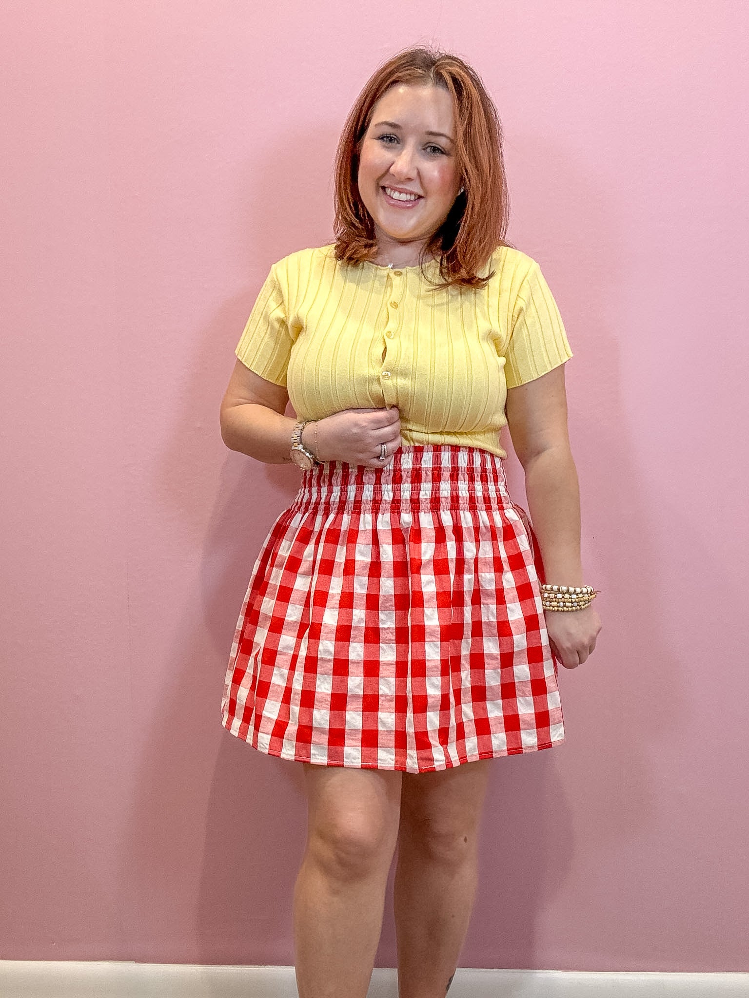 Ava Checkered Plaid Skirt