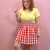 Ava Checkered Plaid Skirt