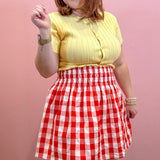 Ava Checkered Plaid Skirt