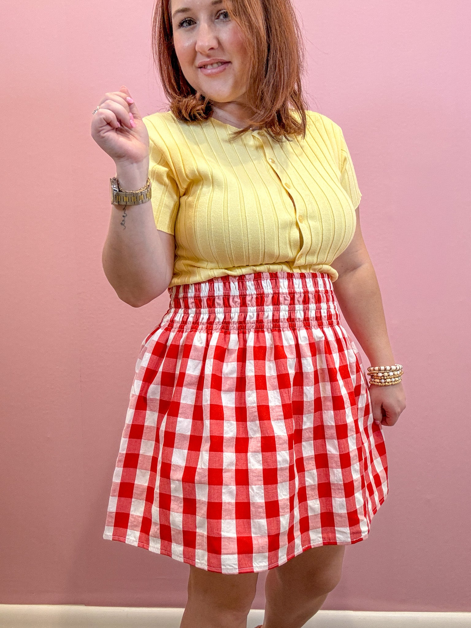 Ava Checkered Plaid Skirt