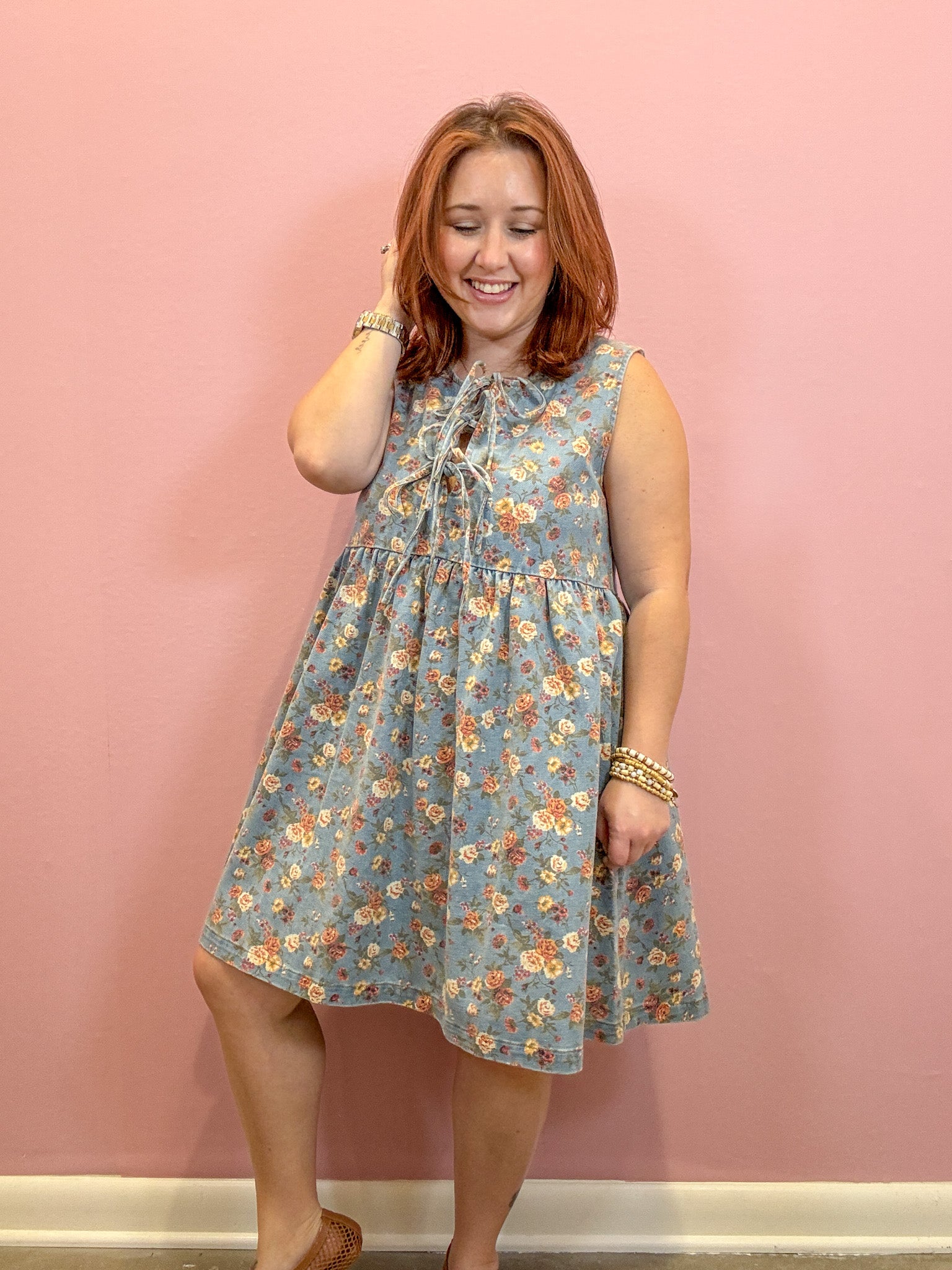 Mia Floral Babydoll Dress