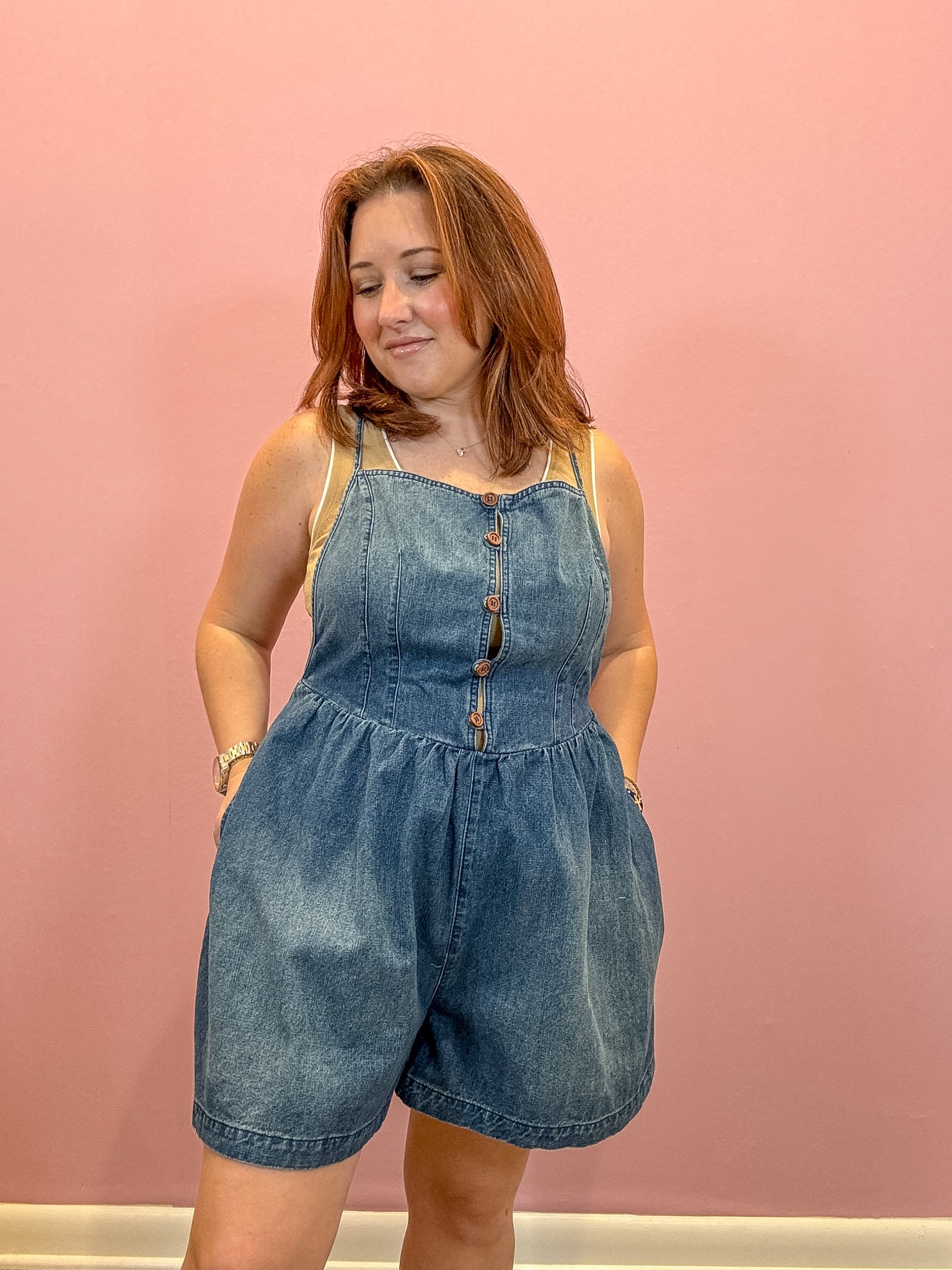 Cassidy Denim Romper