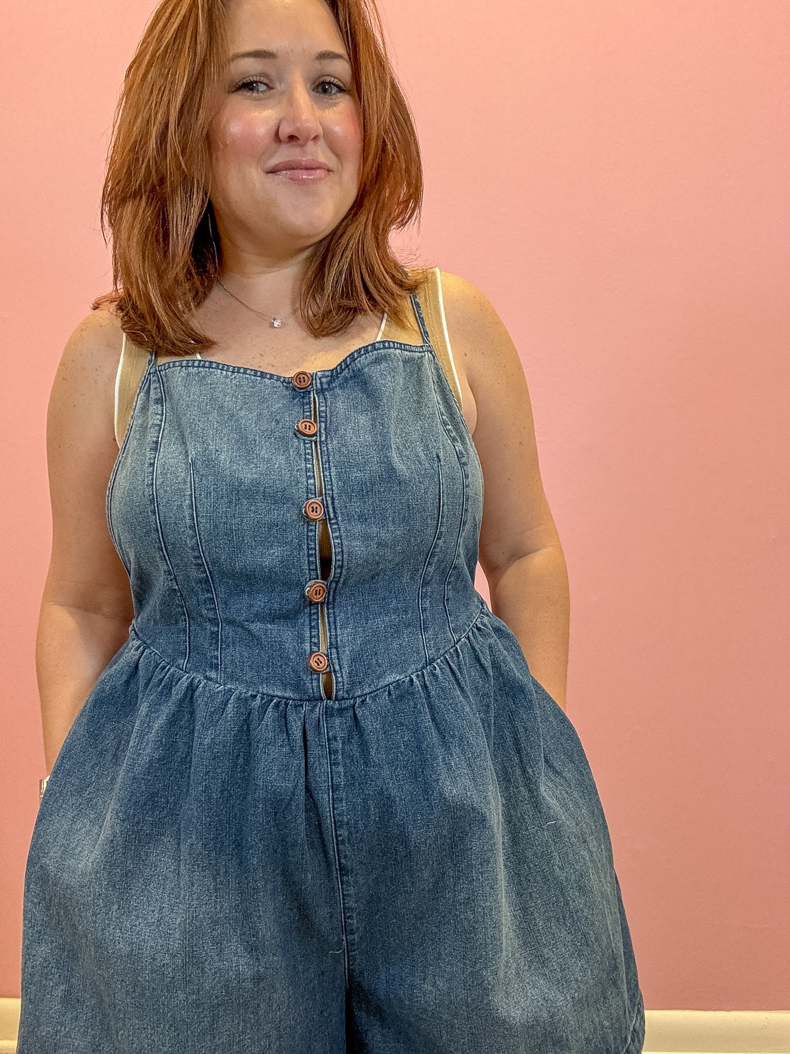 Cassidy Denim Romper