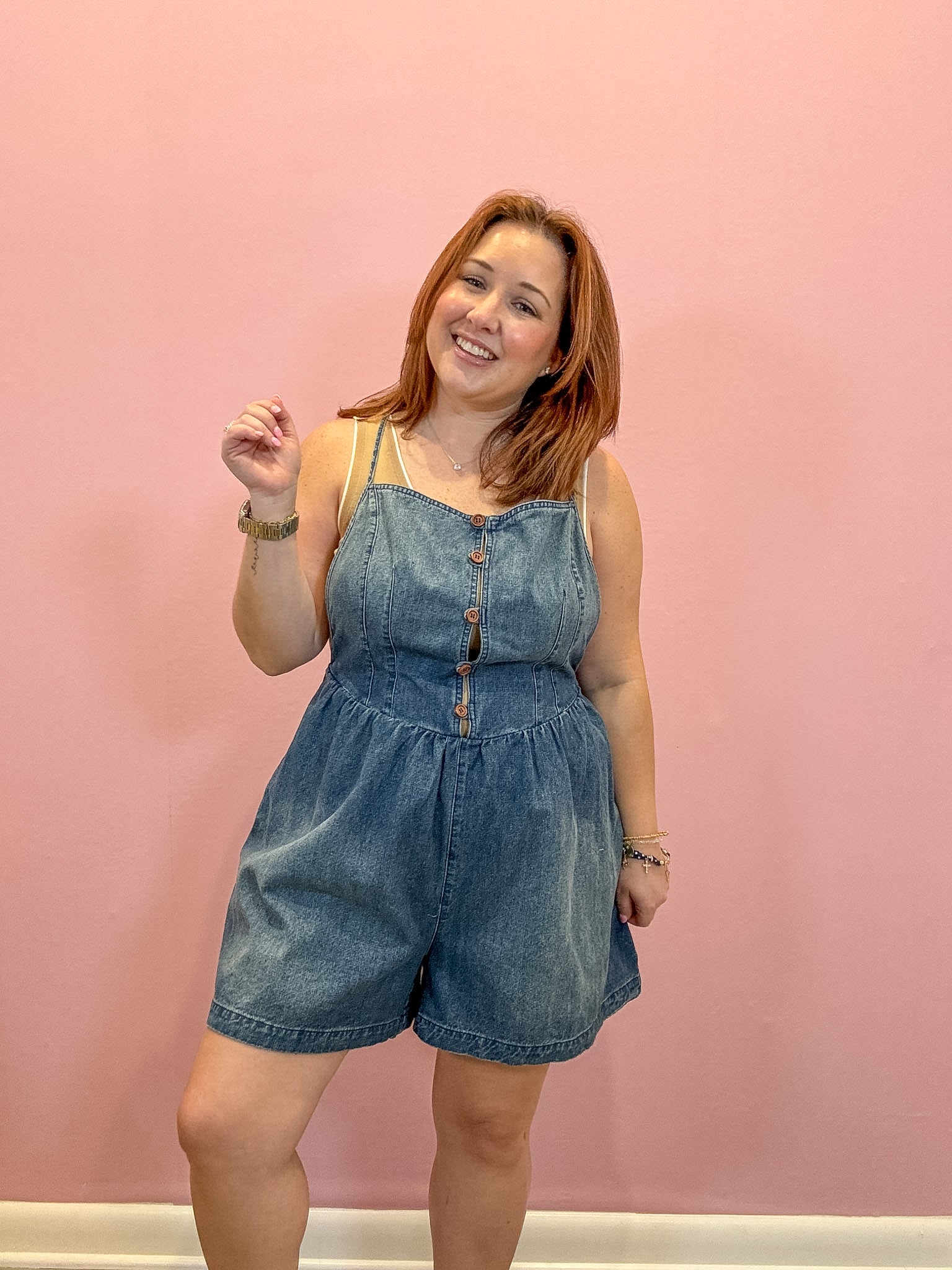 Cassidy Denim Romper