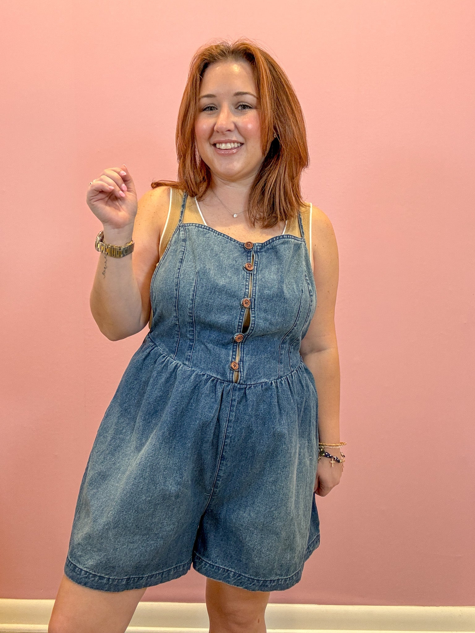 Cassidy Denim Romper