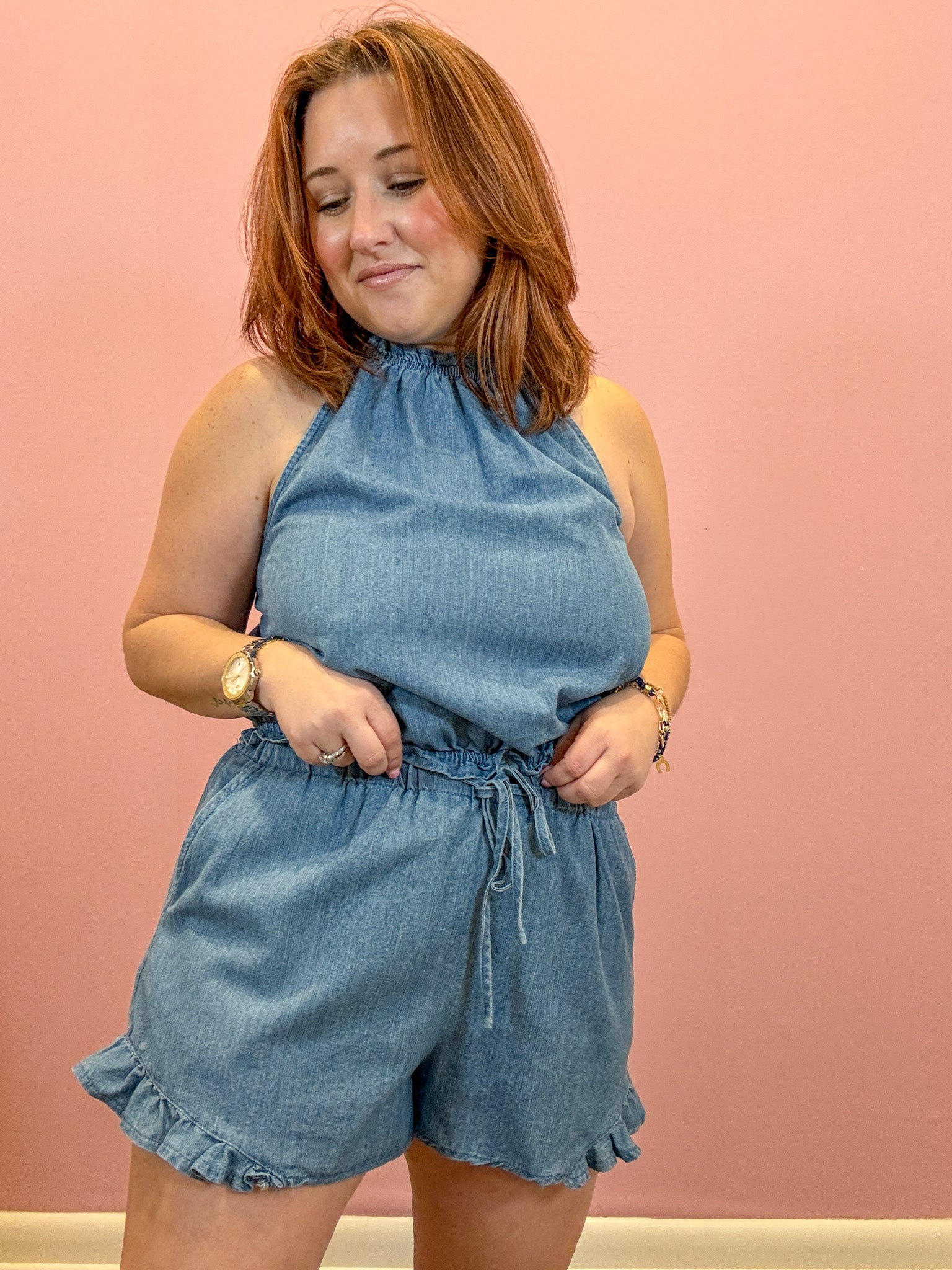 Oliver Denim Halter Top