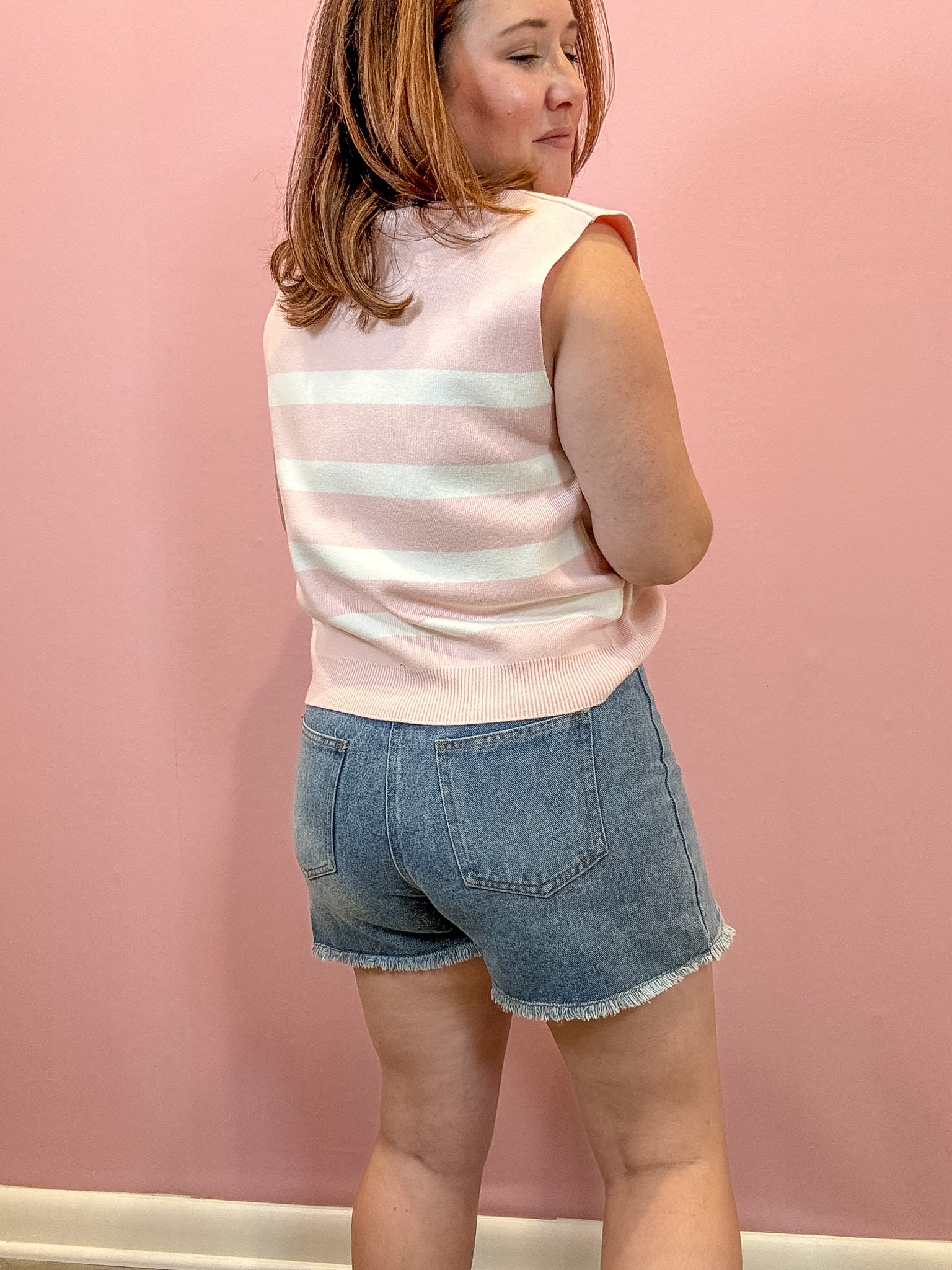 Brandy Side Tie Jean Skort