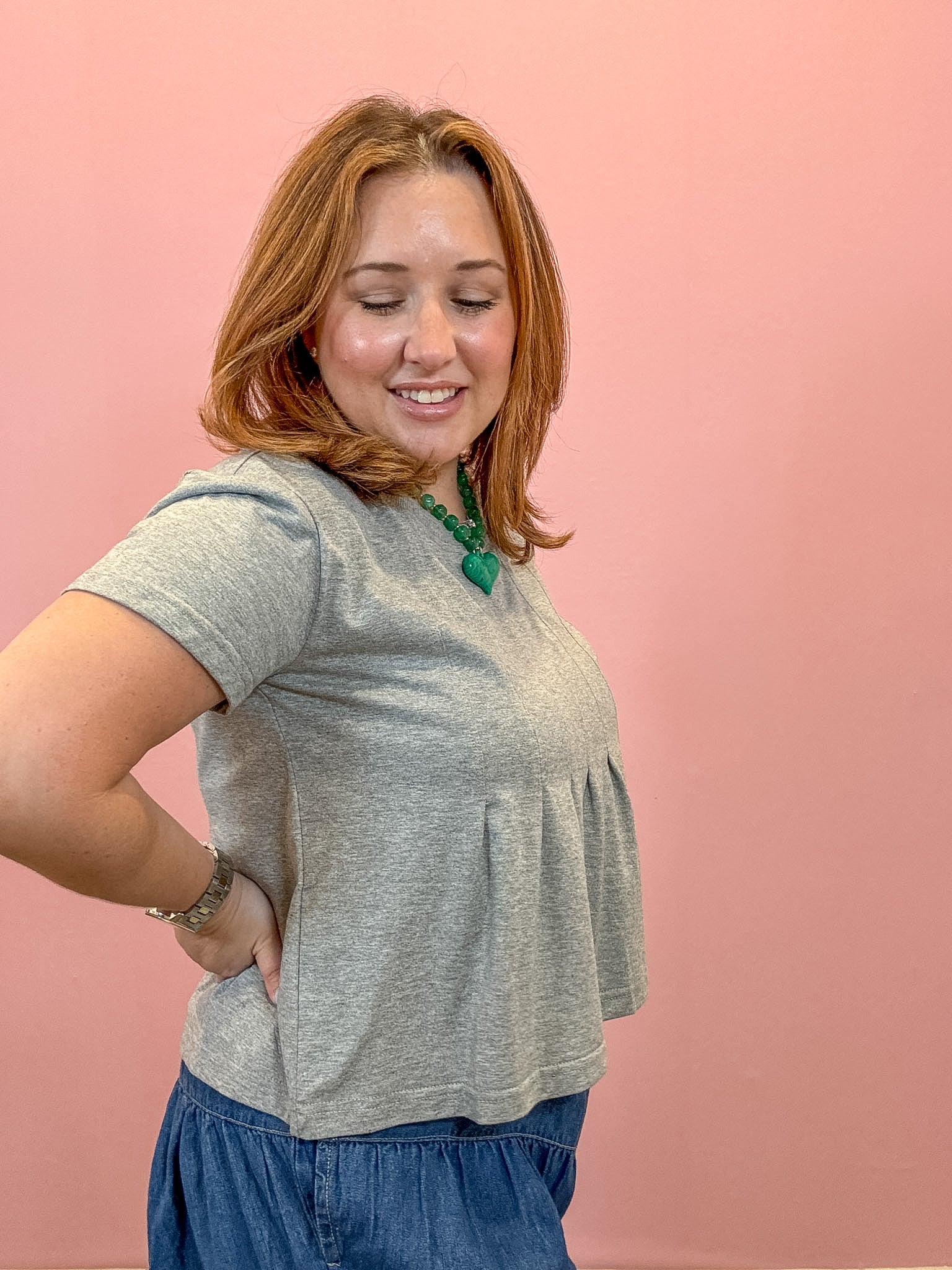 Piper Pleated Swing Tee