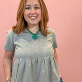 Piper Pleated Swing Tee