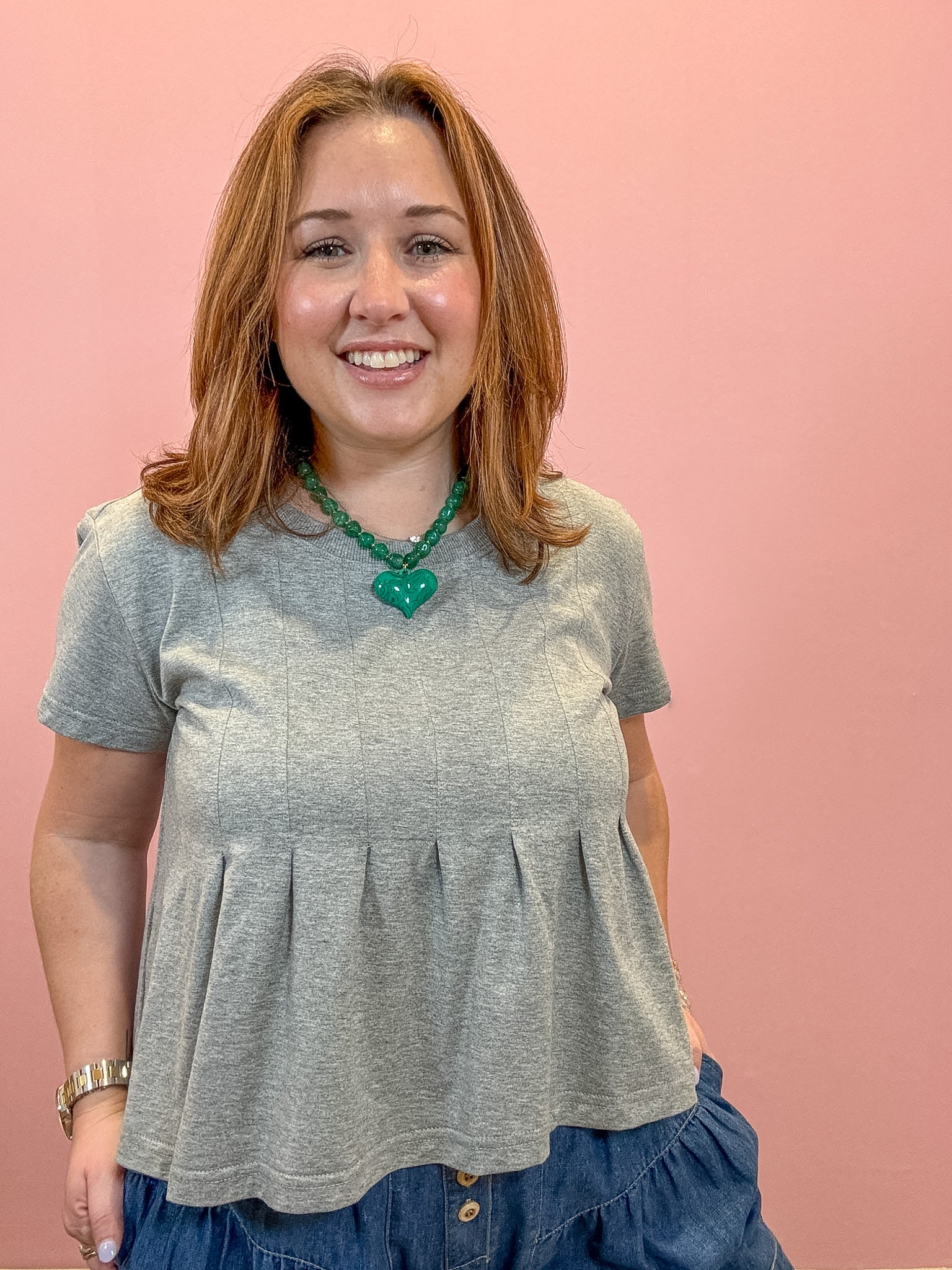 Piper Pleated Swing Tee