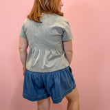 Piper Pleated Swing Tee