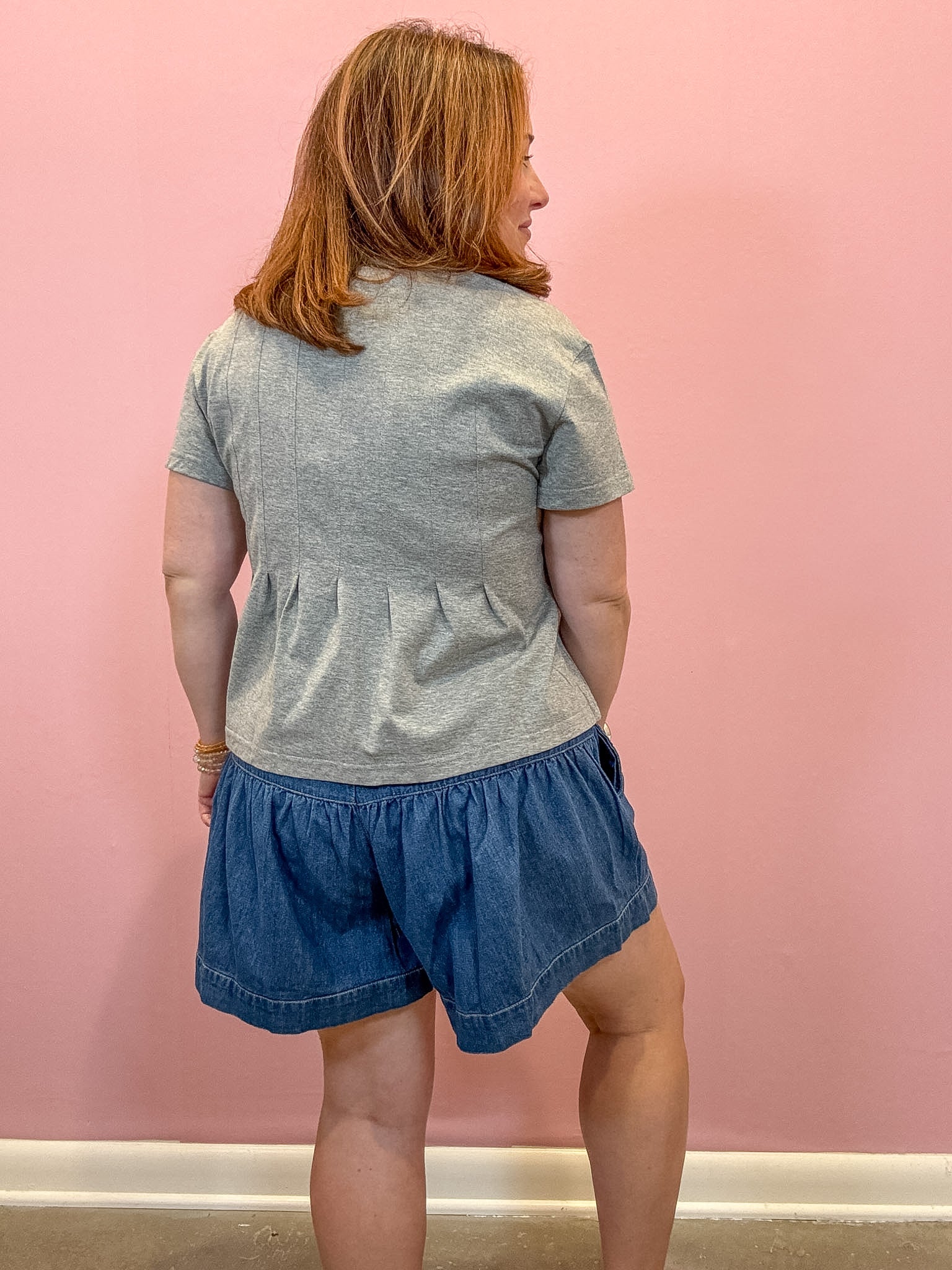 Piper Pleated Swing Tee