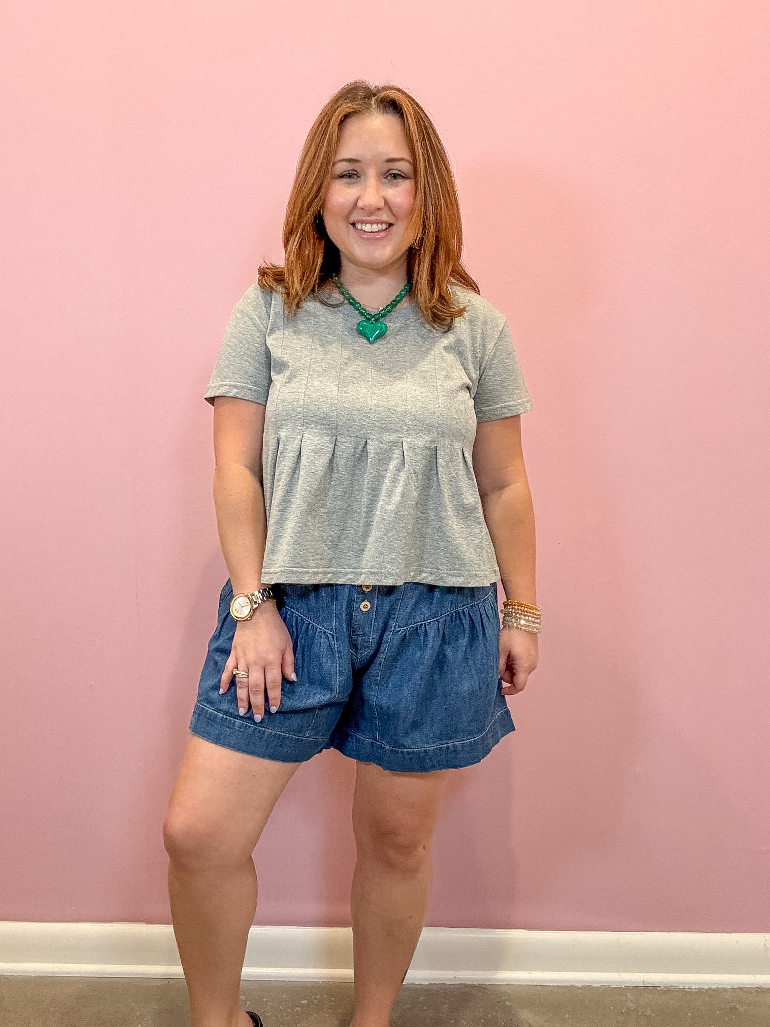 Piper Pleated Swing Tee
