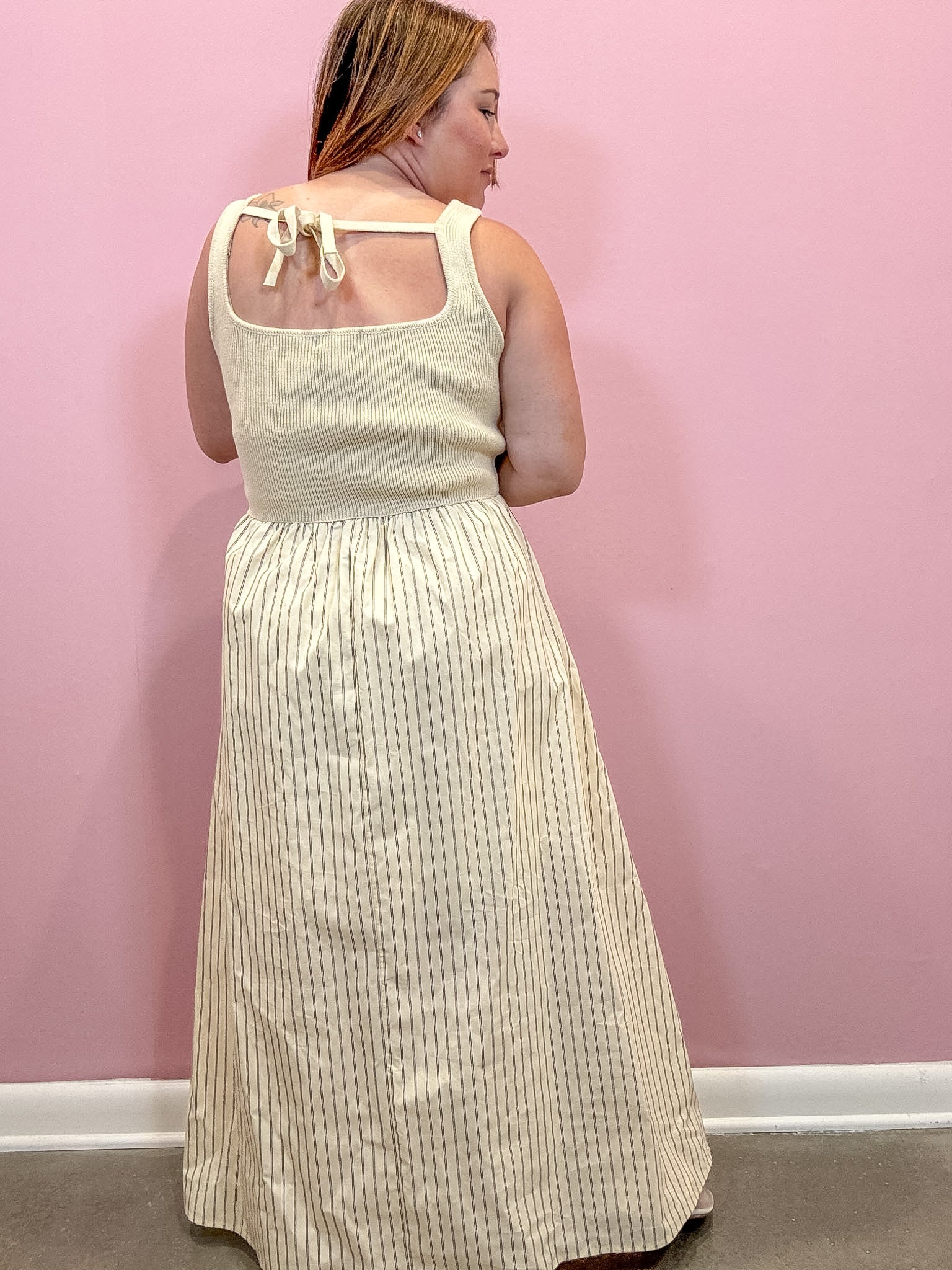 Georgia Mix Media Dress