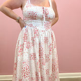Tyler Corset Front Tie Midi Dress