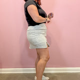 Contrast Binding Skort | Grey