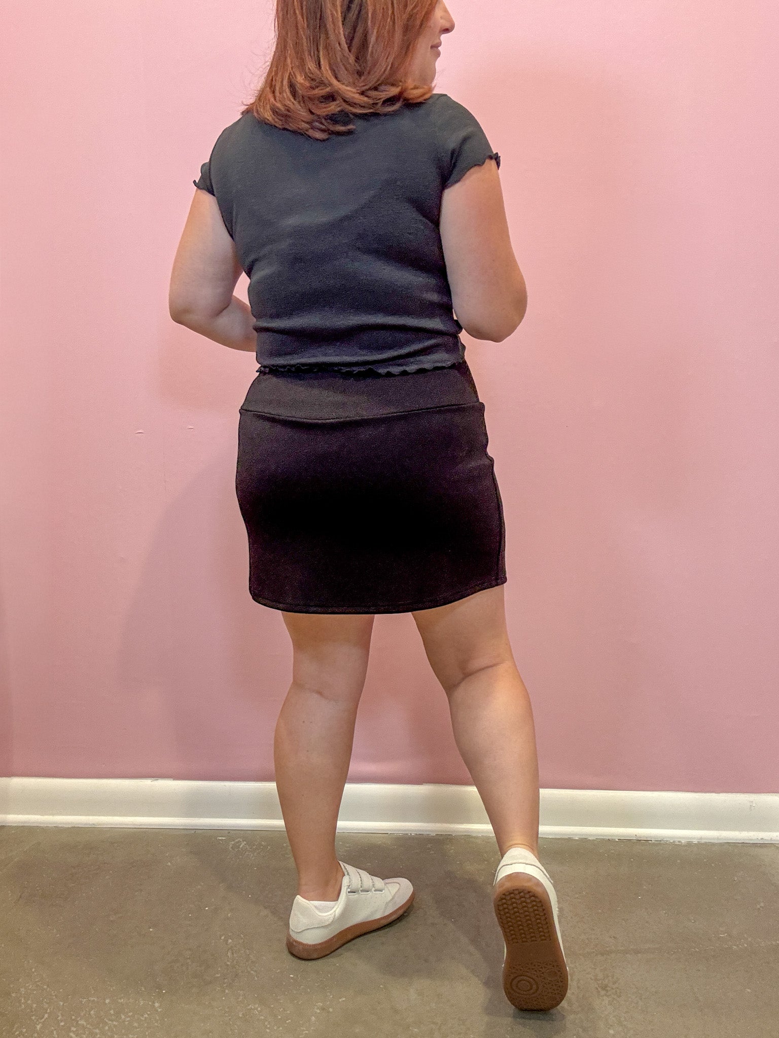Contrast Binding Skort | Black